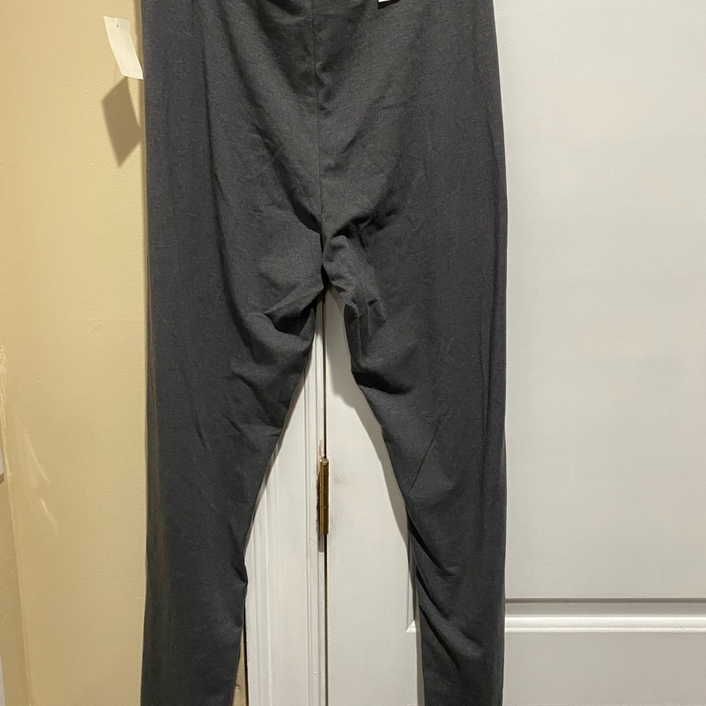 AEROPOSTALE Charcoal Heather Grey High Rise Leggings Women's Large - Picture 7 of 7